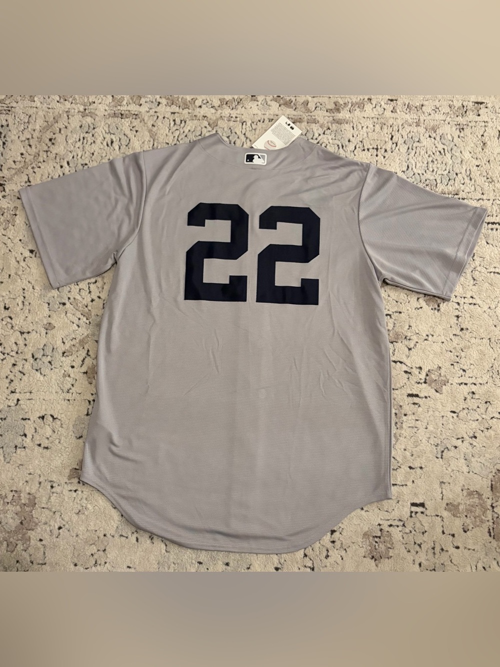 Nike Authentic New York Yankees Ben Rice #22 MLB Gray Jersey Men’s Size: M